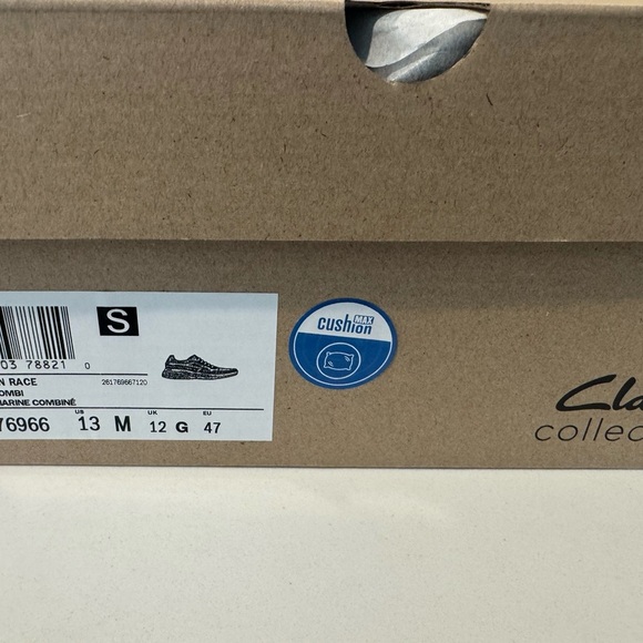 Clarks Men's Lehman Race Oxford, Navy Combi, 13 - Picture 2 of 2